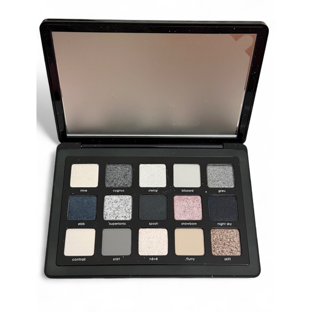Natasha Denona Xenon Eyeshadow Palette 15 Shades Cool Tones Greys Blacks